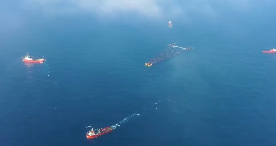 亚洲第一深水导管架“海基二号”建造完工